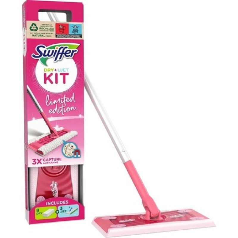 Swif Systemstarter (Bodenstab+8Tücher)pk  Limited Edition pink