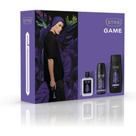 Str8 Game Gift Set Aftershave 50 Ml, Deodorant 150 Ml, And Shower Gel 250 Ml