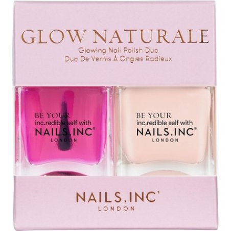 Nails.INC Glow Naturale Glowing Nail Polish Duo 2 x 14ml