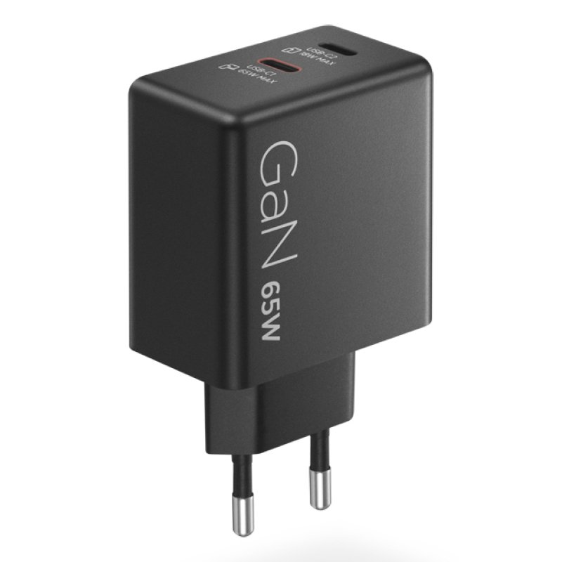 LENOVO Dual USB-C 65W GaN Charger Black