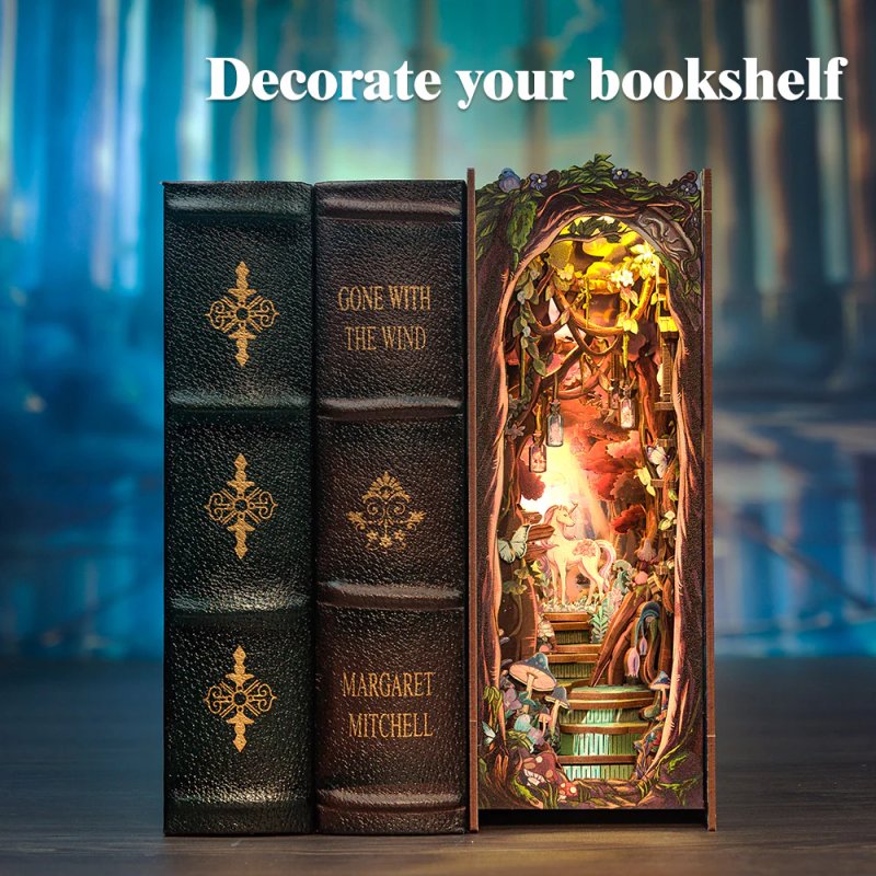 BOOK NOOK KIT - DIY - La Grâce de la Forêt - 89pc Eclairage LED