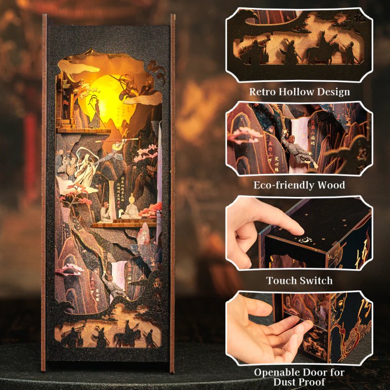 BOOK NOOK KIT - DIY - La Légende de Wukong - 89pc Eclairage LED