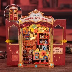 BOOK NOOK KIT - DIY - Magasin de Jouets - 107pc Eclairage LED