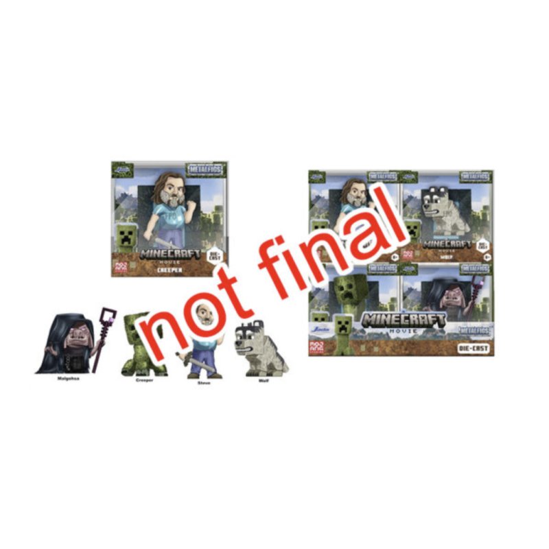 MINECRAFT FILM - Display de Figurines 6cm - 4 Modèles - 12pc - Wave 5