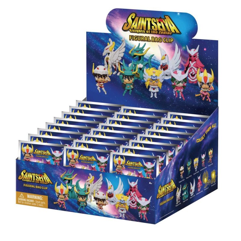 SAINT SEIYA - Series 1 - 3D Foam Bag Clip (Display 24 Pcs)