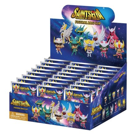 SAINT SEIYA - Series 1 - 3D Foam Bag Clip (Display 24 Pcs)