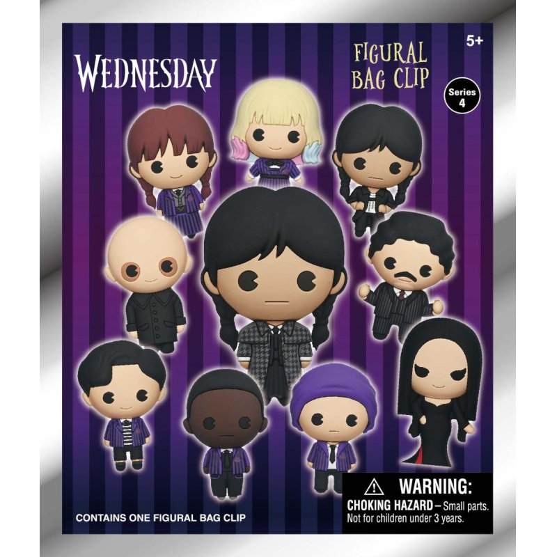 MERCREDI - Series 4 - 3D Foam Bag Clip (Display 24 Pcs)