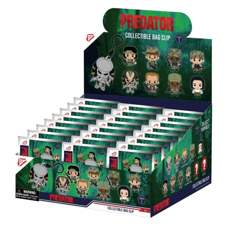 PREDATOR - Series 1 - 3D Foam Bag Clip (Display 24 Pcs)