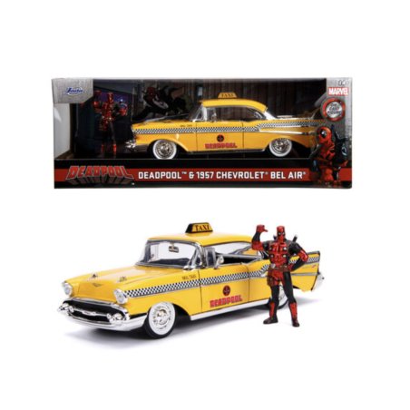DEADPOOL - 1957 Chevy Bel Air 1 Figurine Deadpool - 1:24