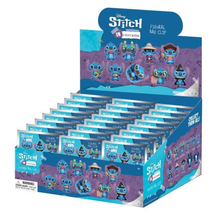 STITCH IN COSTUME - Exclusive 3 - 3D Foam Bag Clip (Display 24 Pcs)