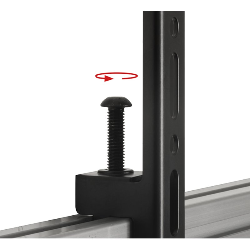 B-Tech SYSTEM X - Universal Twin Screen VC Stand (VESA 600 x 400) - 1.8m