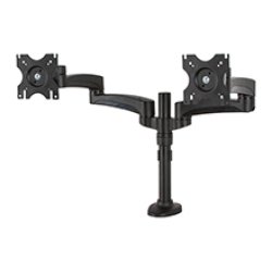 Twin Flat Screen Desk Mount with Double
