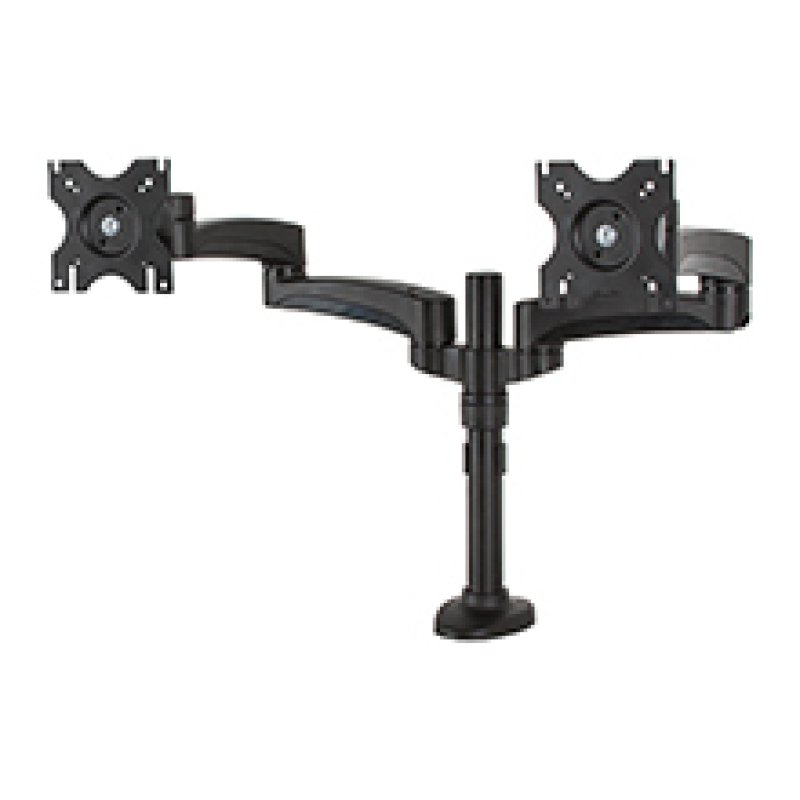 Twin Flat Screen Desk Mount with Double