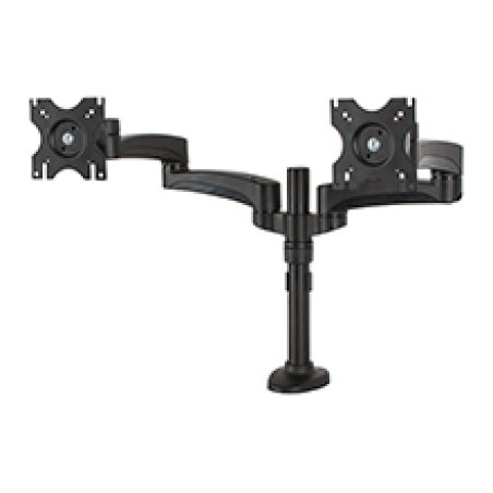Twin Flat Screen Desk Mount with Double