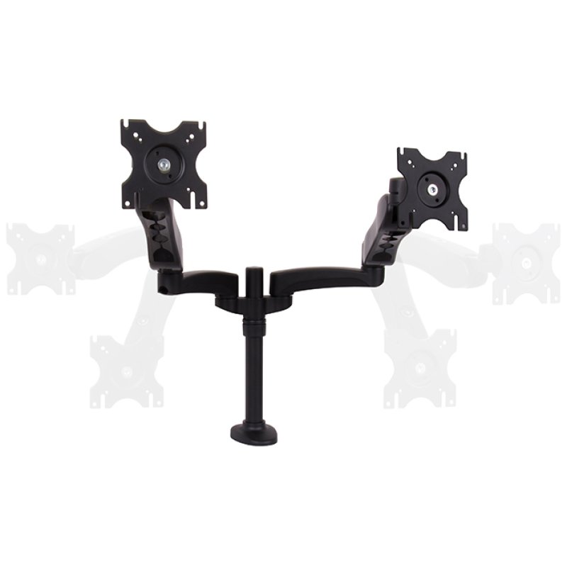 Full Motion Twin Flat Screen Desk Mount