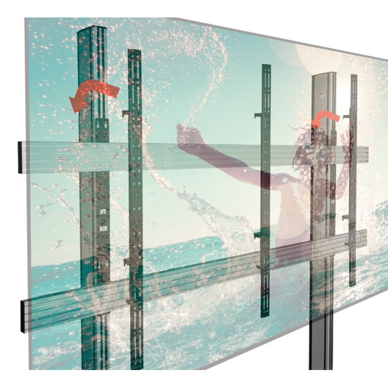 B-Tech SYSTEM X - Mobile Stand for 136 inch LG LED All-in-One Essential Series