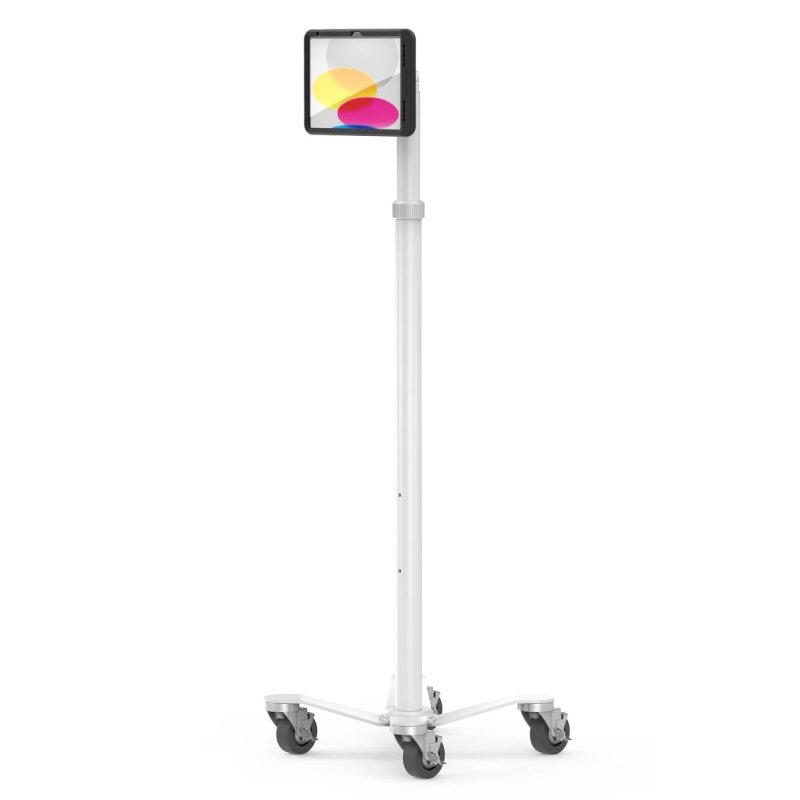 Compulocks iPad 10.9" 10th Gen PowerMove Medical Rolling Cart Black