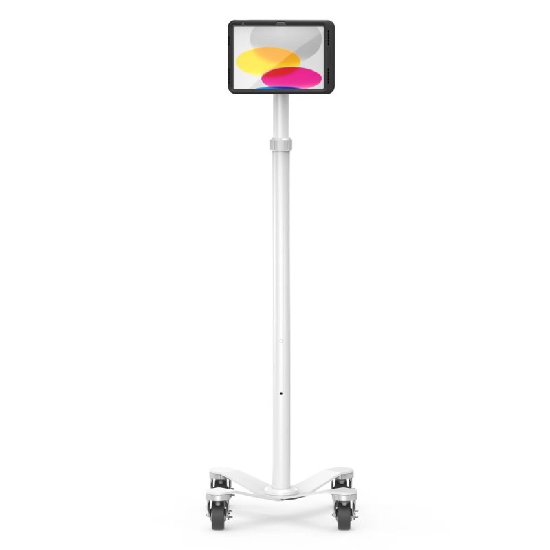 Compulocks iPad 10.9" 10th Gen PowerMove Medical Rolling Cart Black