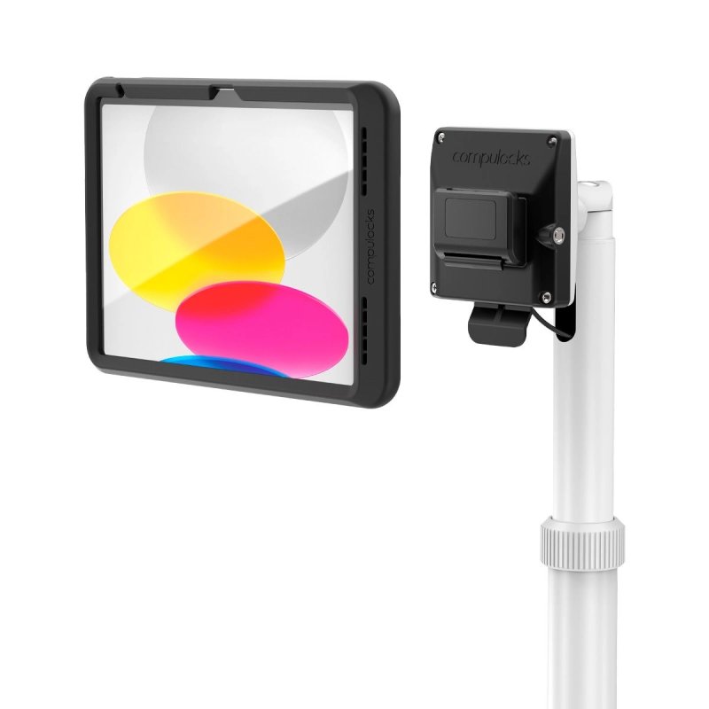 Compulocks iPad 10.9" 10th Gen PowerMove Medical Rolling Cart Black