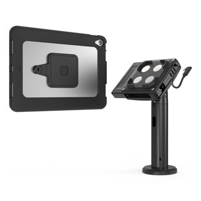 Compulocks iPad 10.9" 10th Space Enclosure Tilting Stand 8" Plus Hub Black