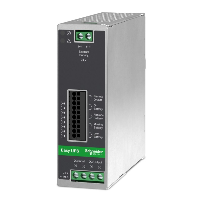 APC BVS240XDPDR 24V DC UPS – 240Watt, 24V, 10A, DIN-Rail mounting, Power Module without battery