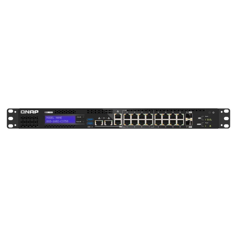 QNAP QGD-1602-C3758-16G network switch Managed L2 2.5G Ethernet (100/1000/2500) Black, Grey