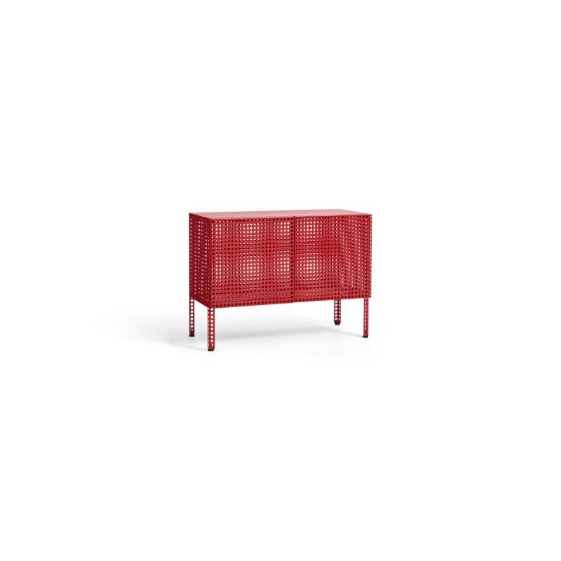 HAY - Perforated Cabinet Floor Small - H 66.5cm - Wine Red