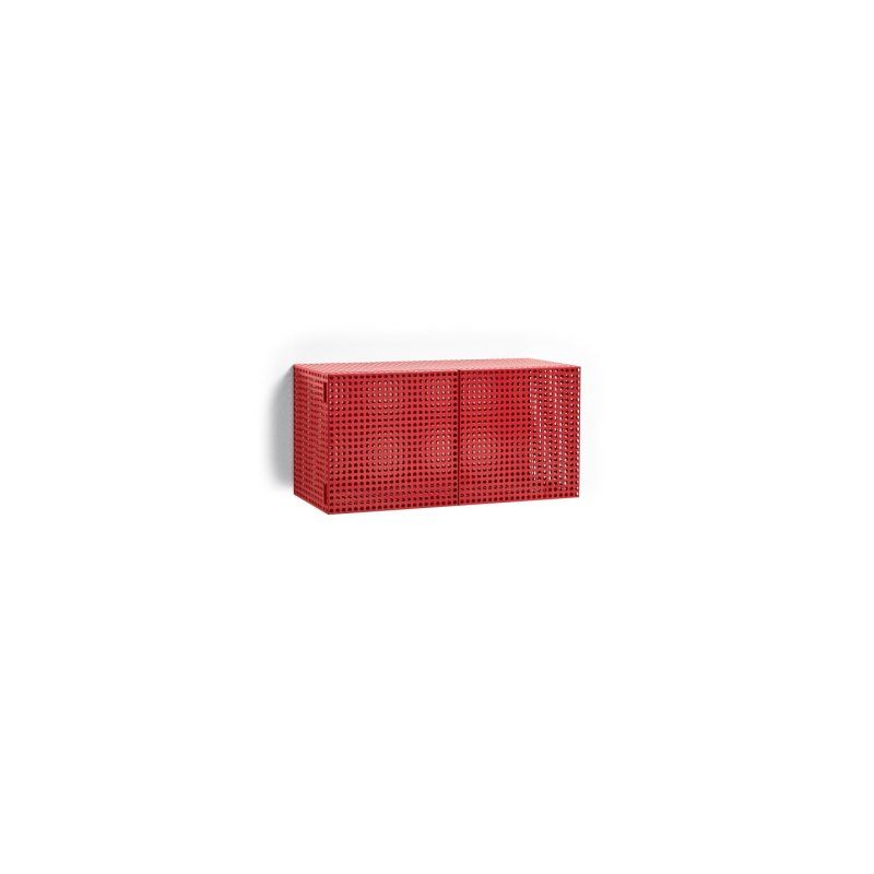 HAY - Perforated Cabinet Wall Small - H45cm - Wine Red