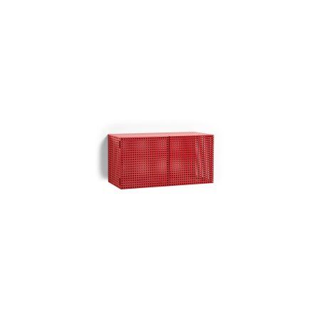 HAY - Perforated Cabinet Wall Small - H45cm - Wine Red
