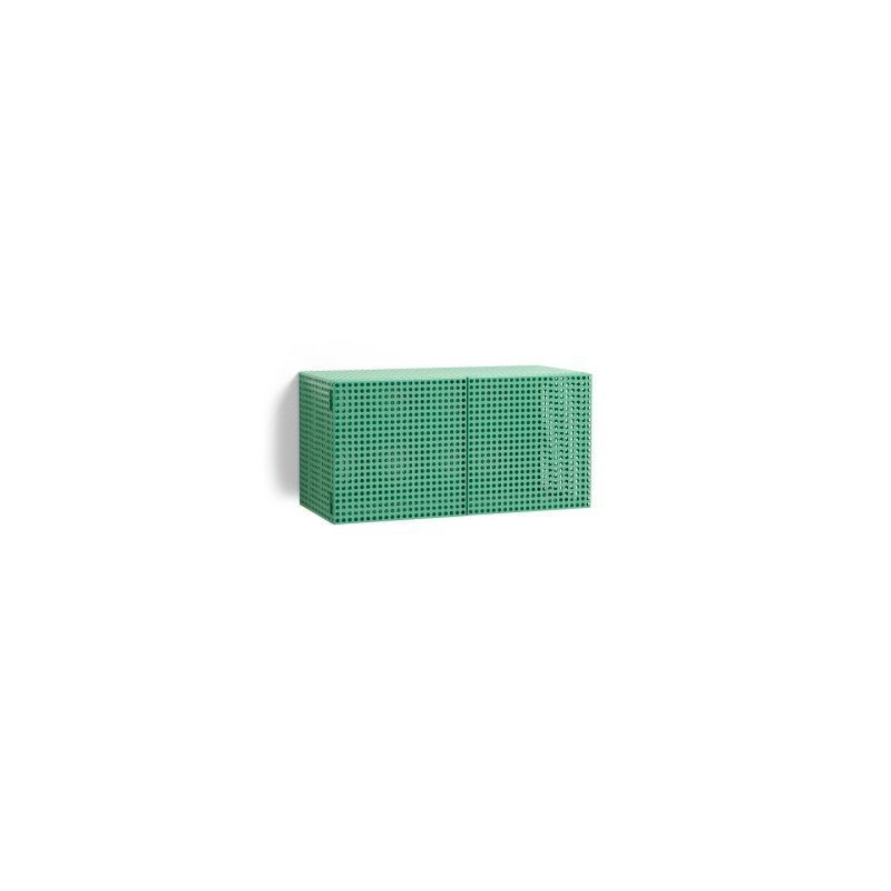 HAY - Perforated Cabinet Wall Small - H 45cm - Soft Jade