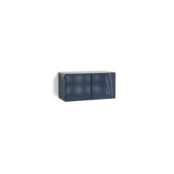 HAY - Perforated Cabinet Wall Small - H 45cm - Steel Blue