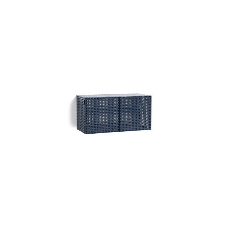 HAY - Perforated Cabinet Wall Small - H 45cm - Steel Blue