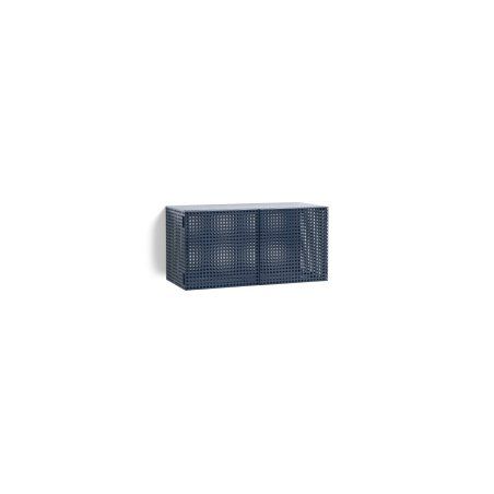 HAY - Perforated Cabinet Wall Small - H 45cm - Steel Blue