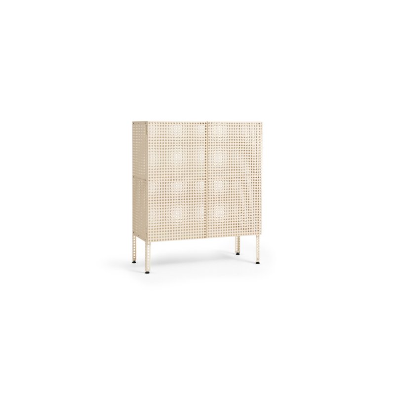 HAY - Perforated Cabinet Floor Medium - H95 cm - Eggshell