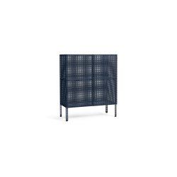 HAY - Perforated Cabinet Floor Medium - H95 cm - Steel Blue
