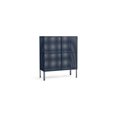 HAY - Perforated Cabinet Floor Medium - H95 cm - Steel Blue