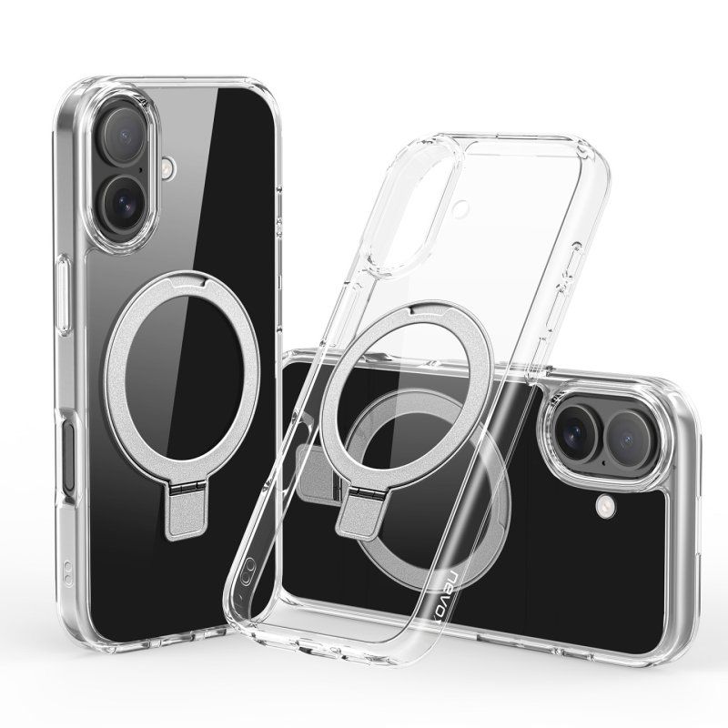 StyleShell SHOCKFlex mit Standfunktion (transparent, iPhone 17, kompatibel mit MagSafe)