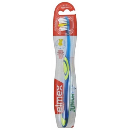 Elmex Junior Toothbrush Soft for Ages 6-12 with Ergonomic Grip