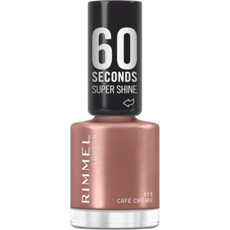 Rimmel 60 Seconds Super Shine Nail Polish 111 Café Crème Quick Dry