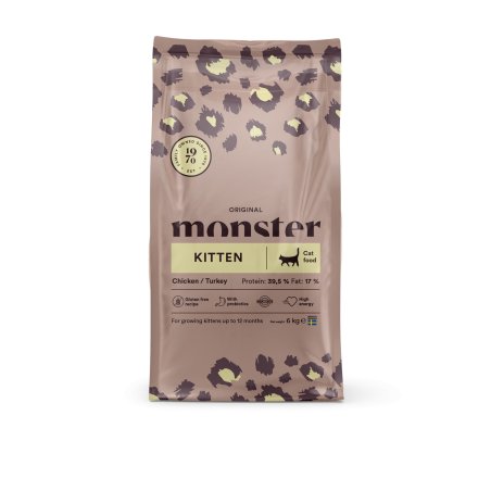 Monster Pet Food - Monster Cat Original Kitten - Chicken/Turkey - 6 kg