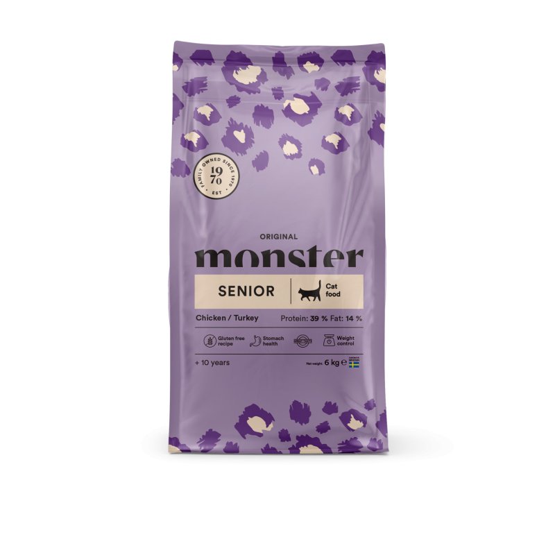 Monster Pet Food - Monster Cat Original Senior Chicken/Turkey - 6 kg