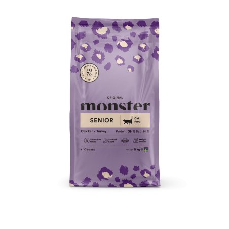 Monster Pet Food - Monster Cat Original Senior Chicken/Turkey - 6 kg