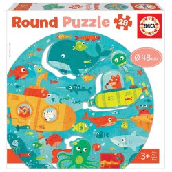 Educa - Round Puzzle, Under the Sea (80-18907)