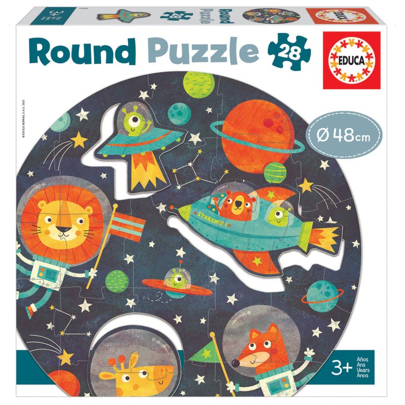 Educa Round Puzzle, The Space (80-18908)