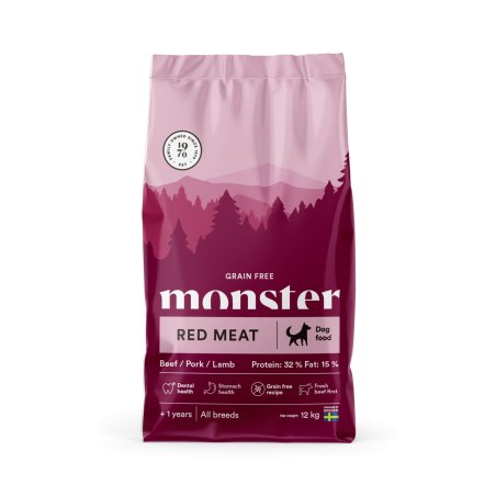 Monster Pet Food - Dog Grain Free Adult Red Meat - 12 kg