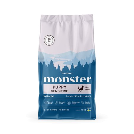 Monster Pet Food - Dog Original Puppy Sensitive White Fish - 12 kg