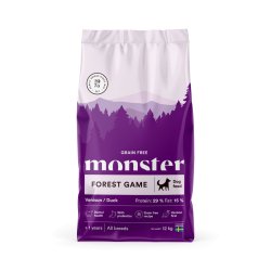 Monster Pet Food - Dog Grain Free Forest Game Venison/Duck - 12 kg