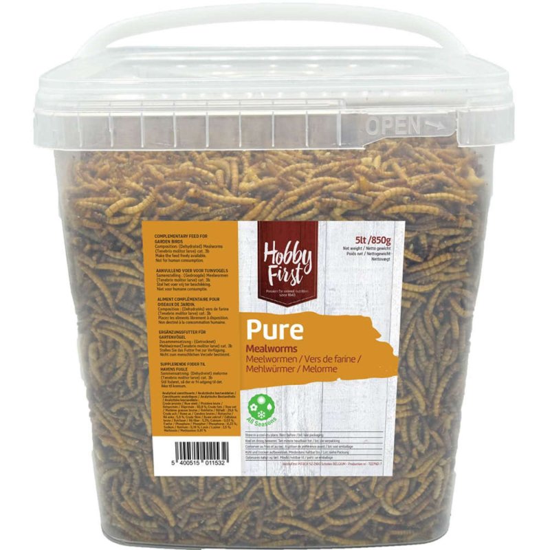 Hobby First - Pure Mealworms - 850g