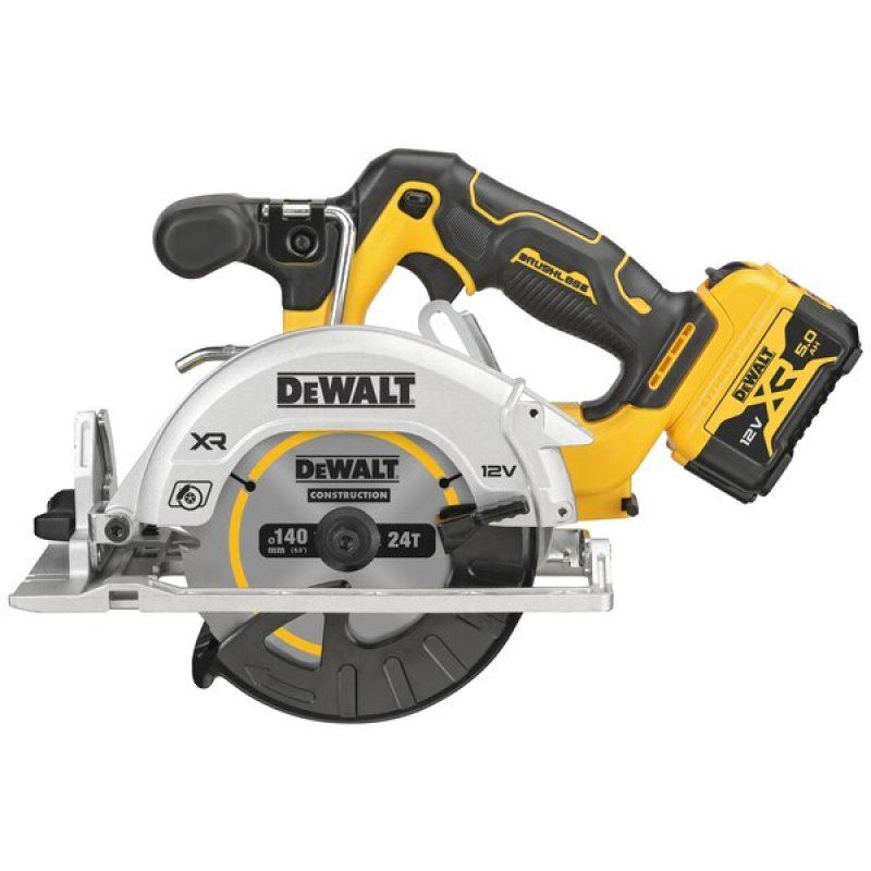 DeWALT DCS512P2-QW portable circular saw 14 cm Black, Yellow 3600 RPM