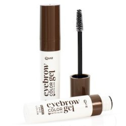 Quiz Cosmetics Eyebrow Gel Shape & Color Coloring Gel For Eyebrows With Aloe Vera Dark 5ml